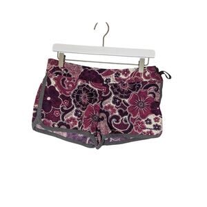 Patagonia Shortie Boardie Purple Floral Shorts Water Athletic Womens Size 6